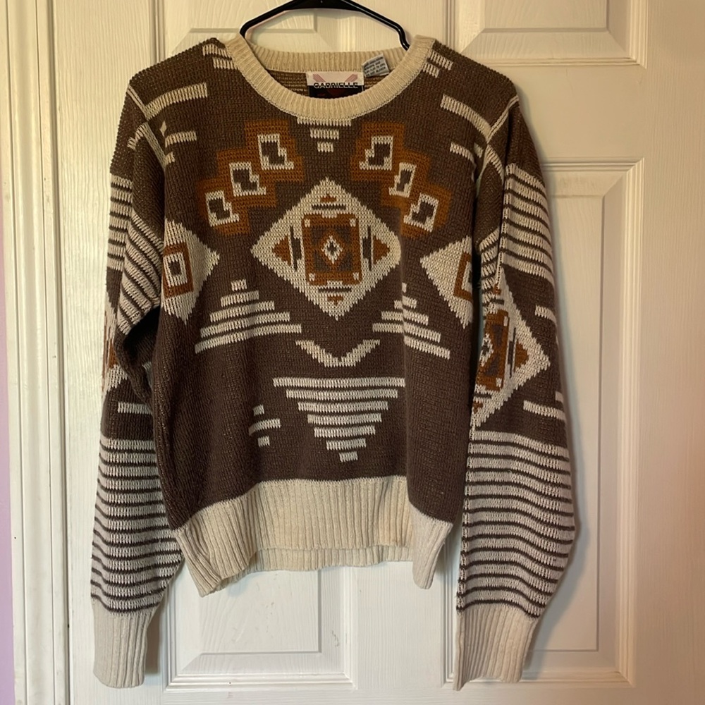 VINTAGE GABRIELLE Women’s Brown Sweater